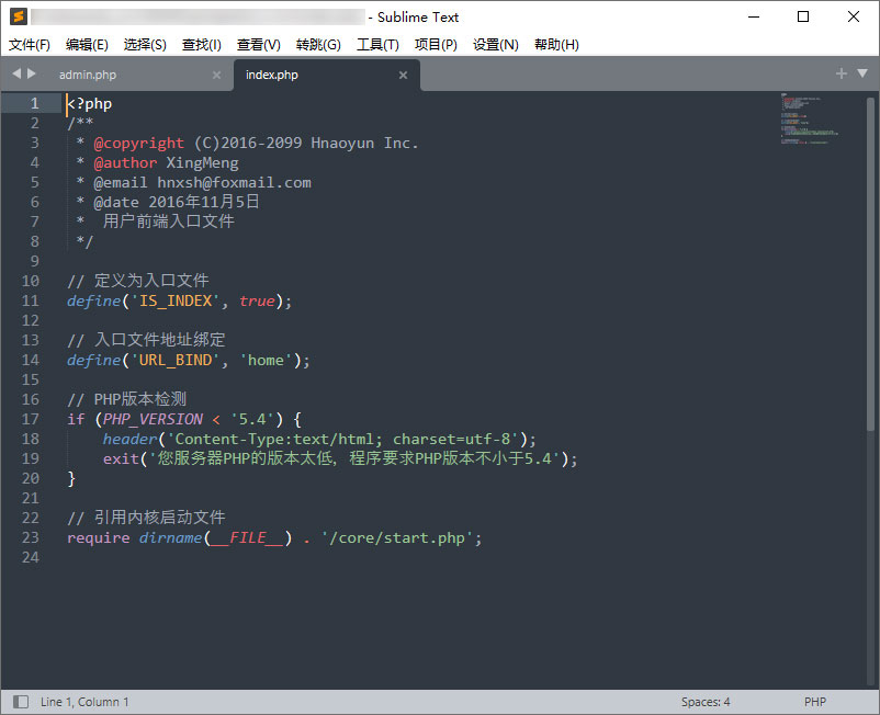 代码编辑器 Sublime Text v4.0 Build 4148 中文绿色版 代码编辑器 Sublime Text v4.0 Build 4148 中文绿色版